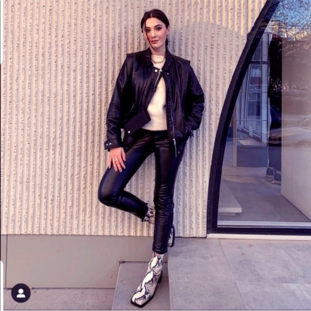 Zara booties python embossed